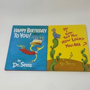 Dr. Seuss Book Set - Blue and Yellow Covers two books